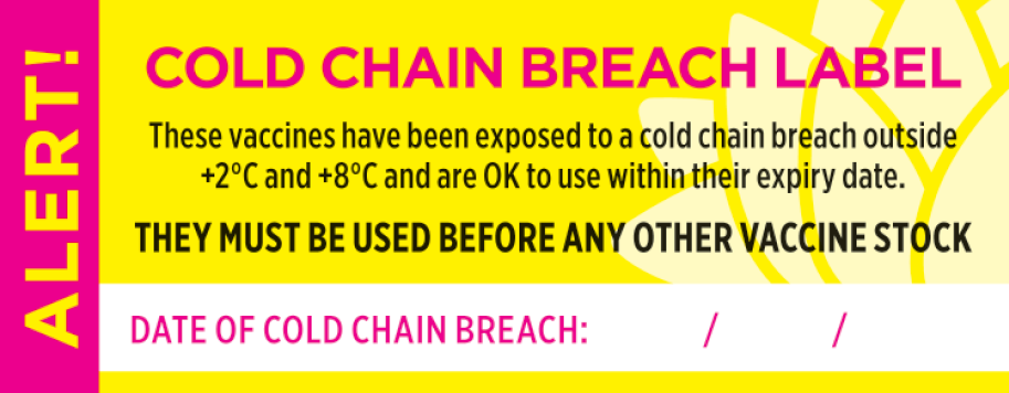 Cold Chain Breach Label
